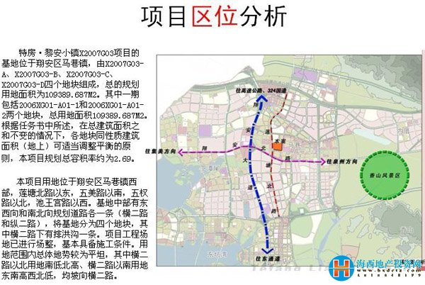 特房·黎安小镇 交通图