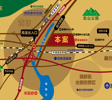 泉北中央城交通图