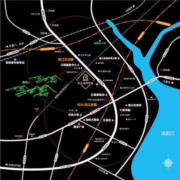 泉州恒大・翡翠华庭交通图