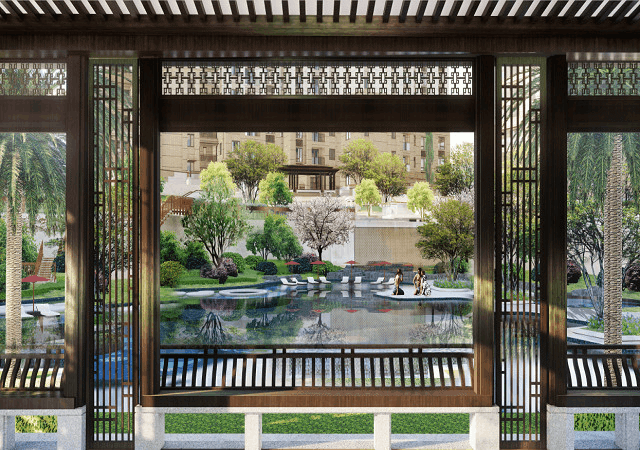 莲花|万盛·凤凰城园林示意图